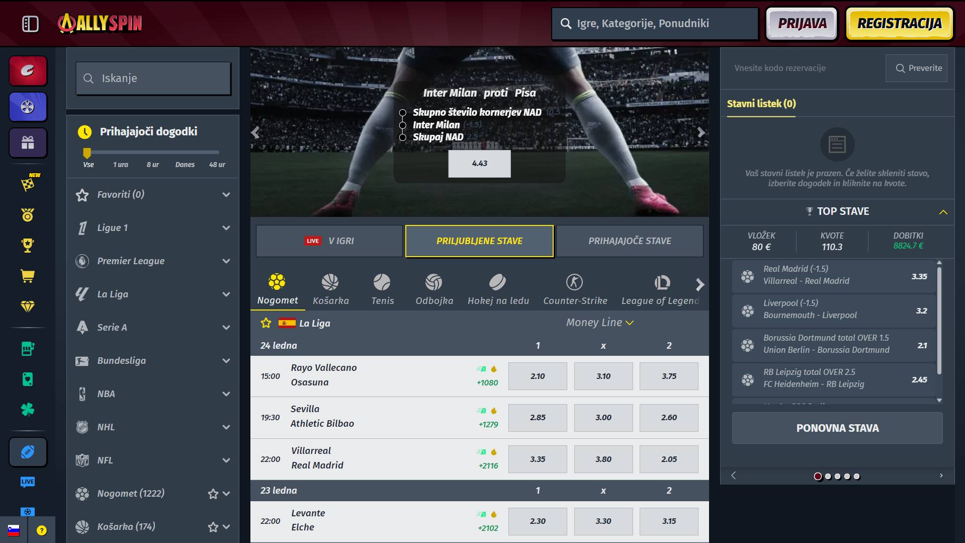 AllySpin Casino Sports