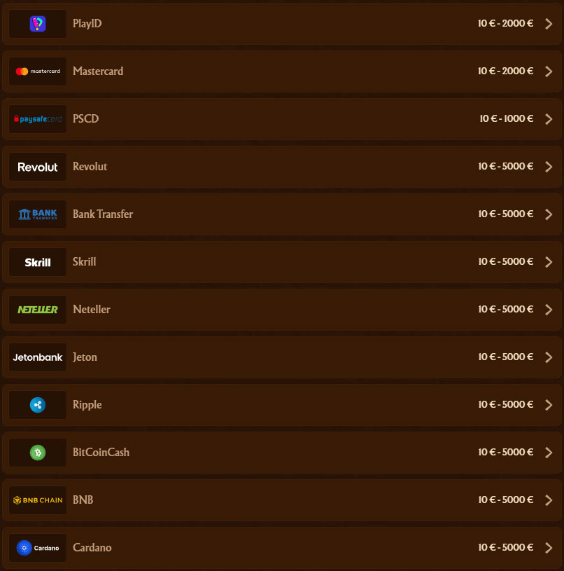 AmunRa-Casino-Payments