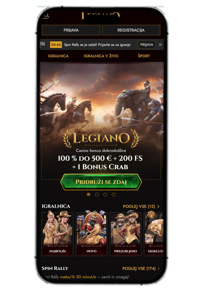 Legiano Kazino Mobilna Aplikacija