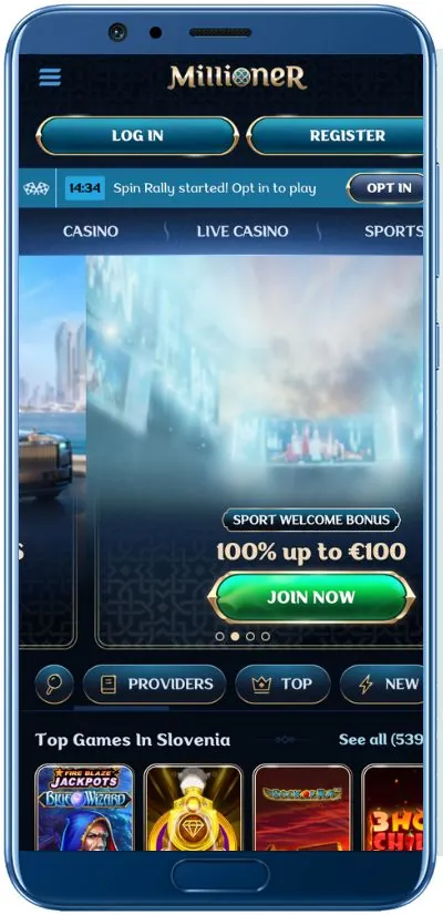 Millioner Kazino Mobilna Aplikacija Shot