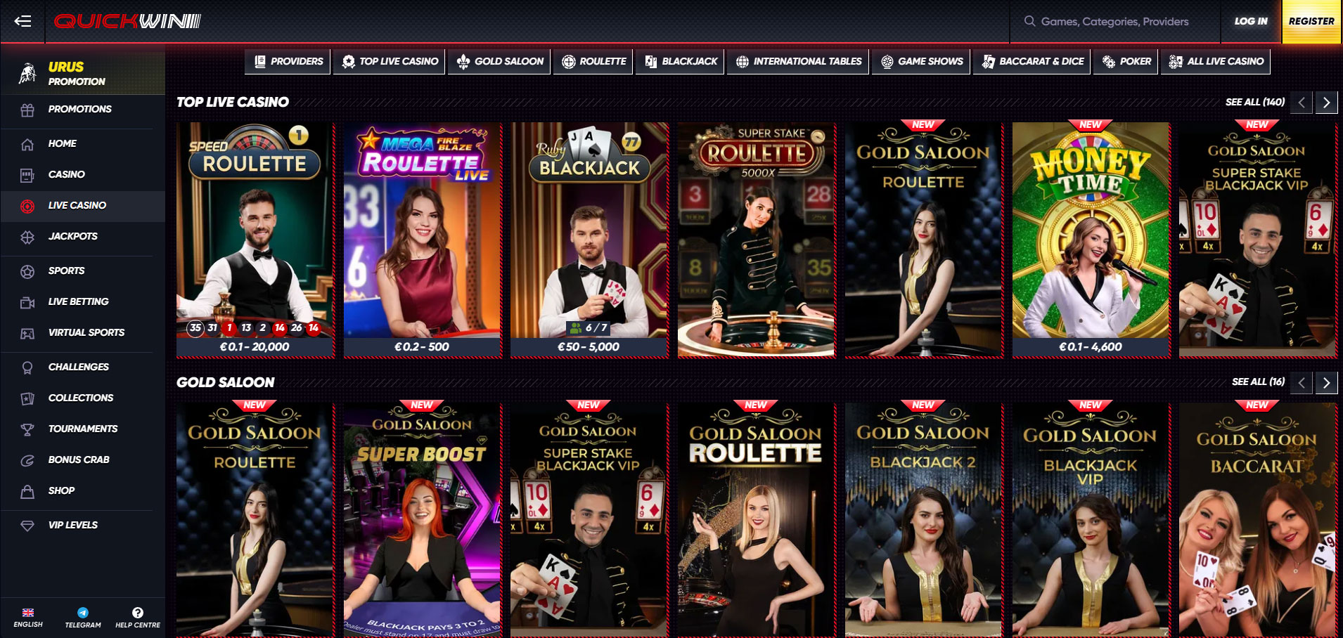 QuickWin Casino Live Casino
