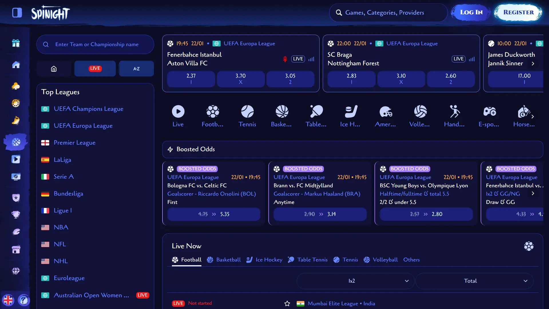 Spinight Casino Sports