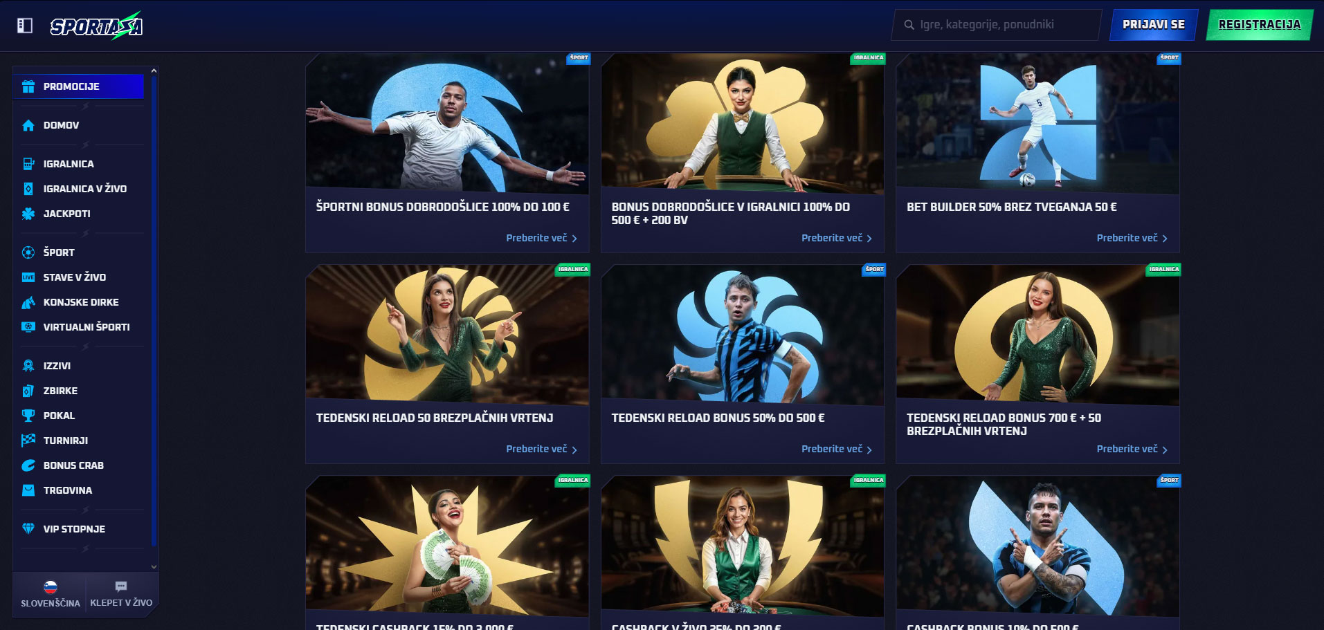 Sportaza Casino Bonuses