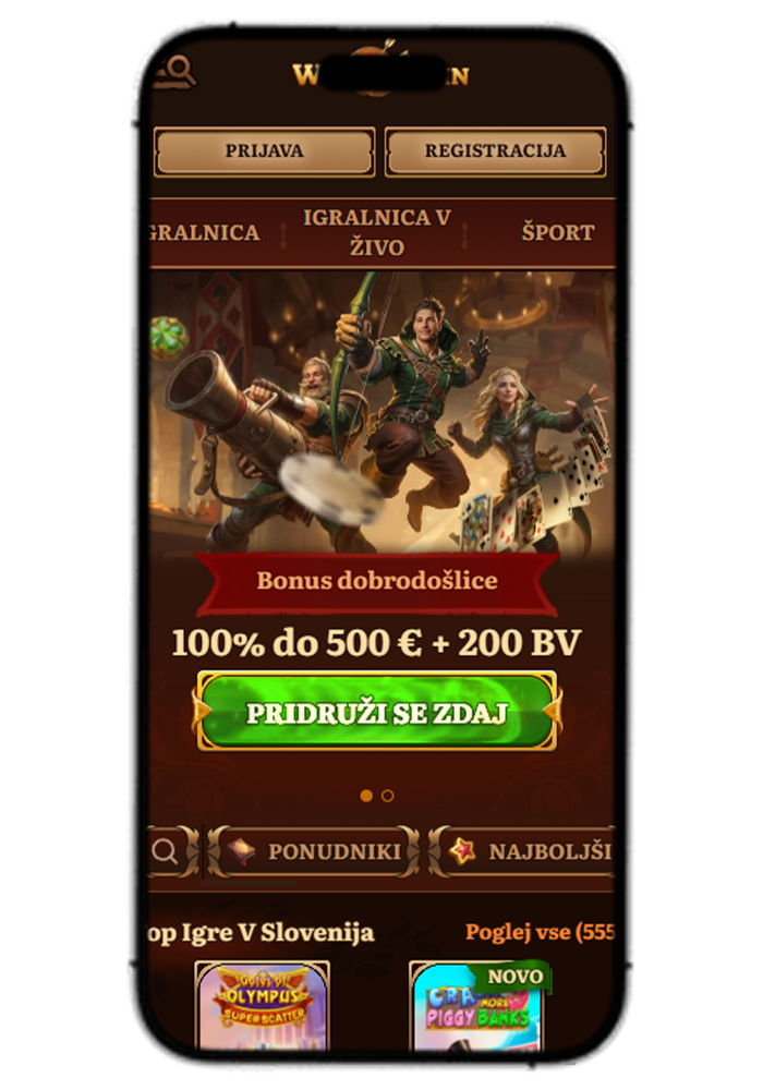 WildRobin Casino Mobile View