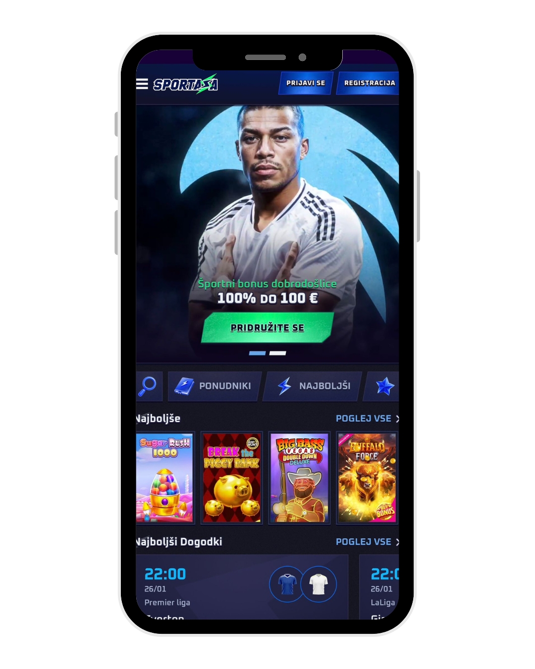 sportaza casino mobile home