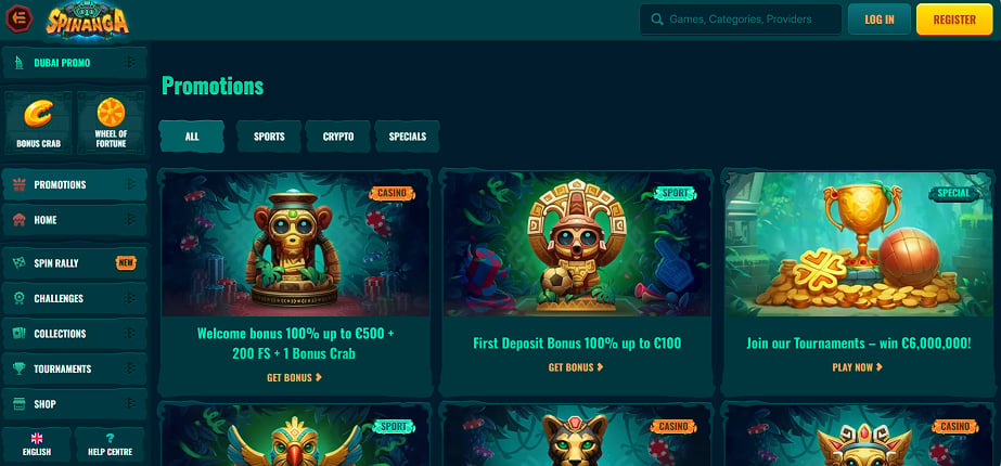 Spinanga Casino Promocije