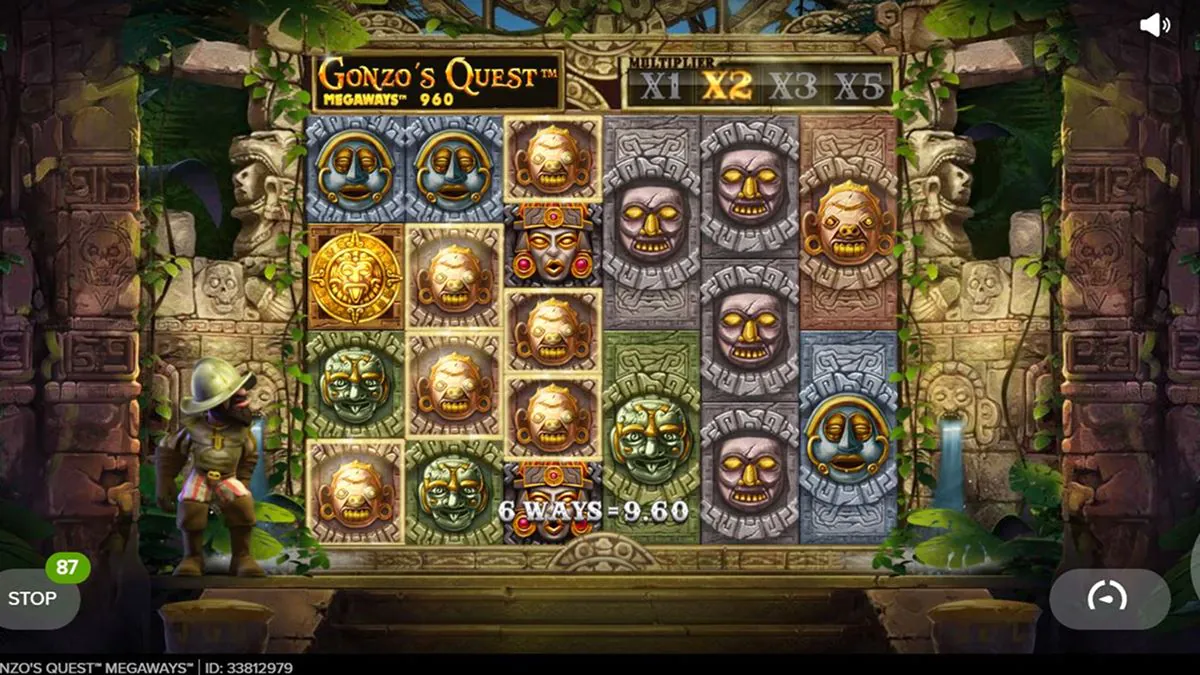 Gonzo's Quest Megaways Winning Combination 1