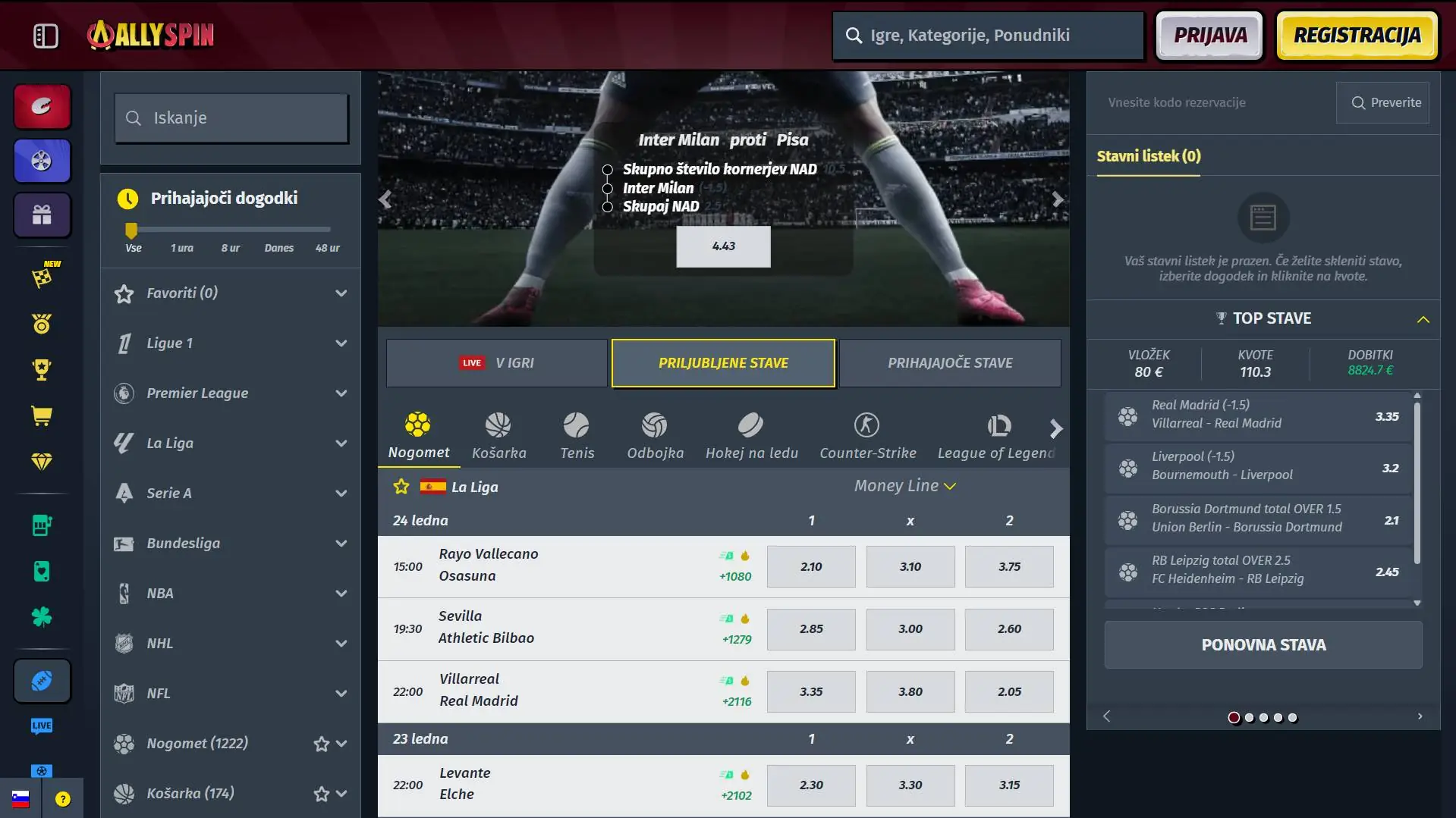 AllySpin Casino Sports