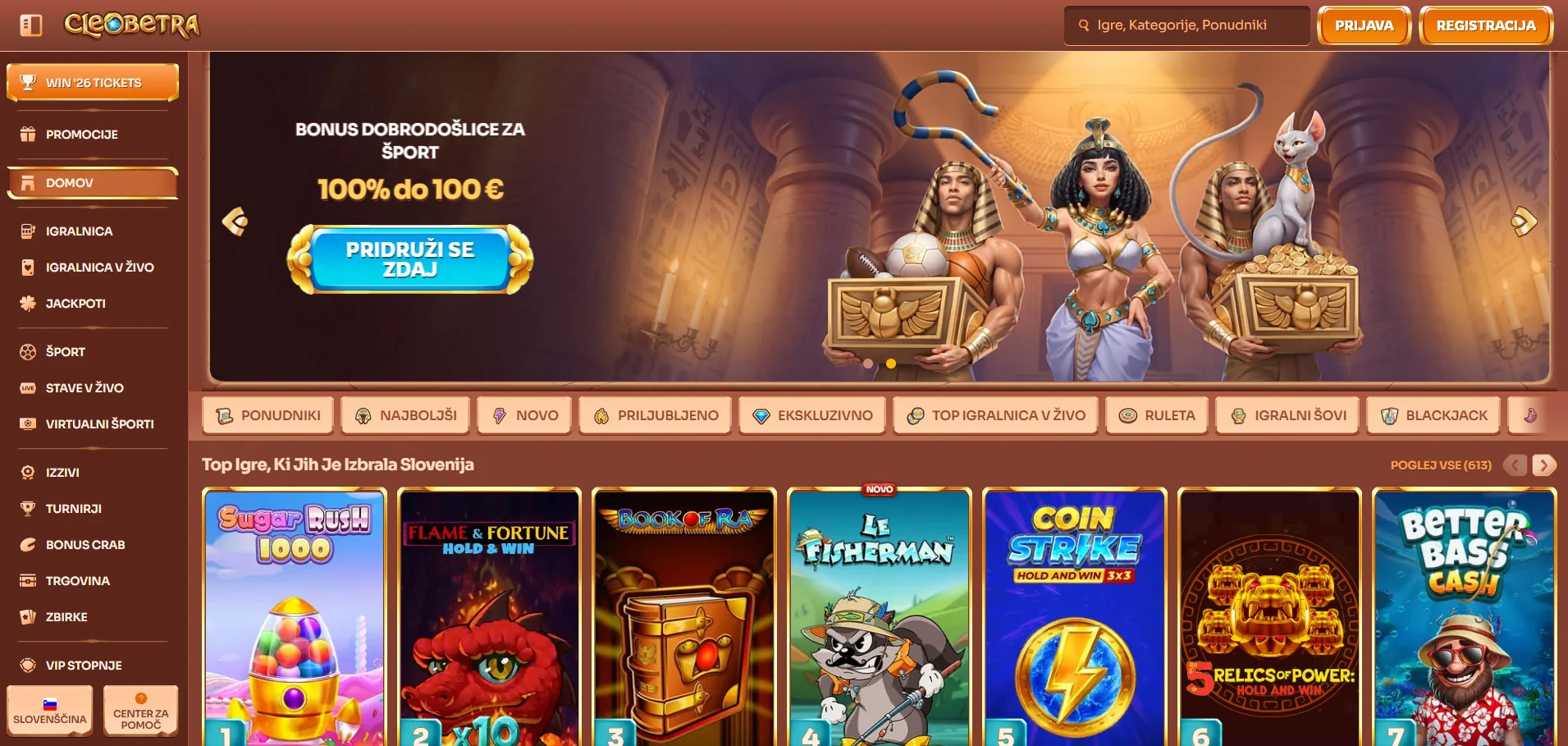 Cleobetra-Casino-Home-Page