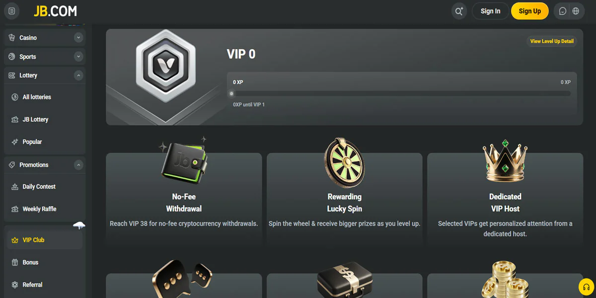 JB Casino VIP Program