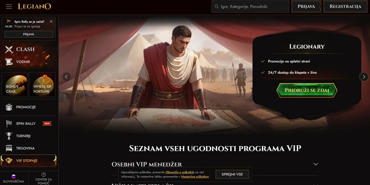 Legiano Casino VIP Program
