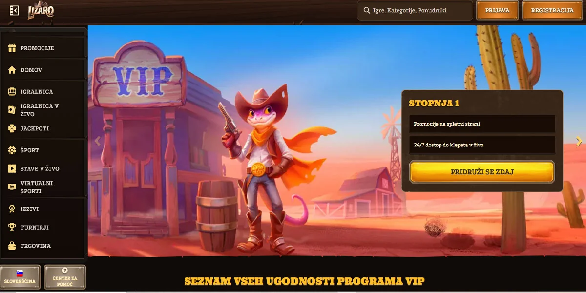 Lizaro Casino VIP Program