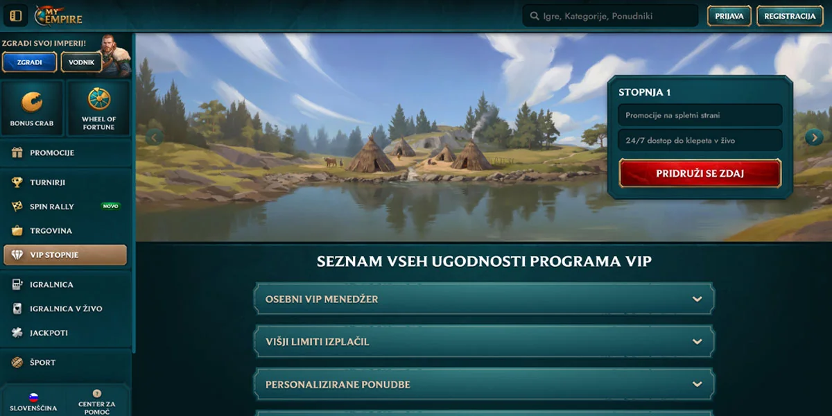 MyEmpire Casino VIP Program