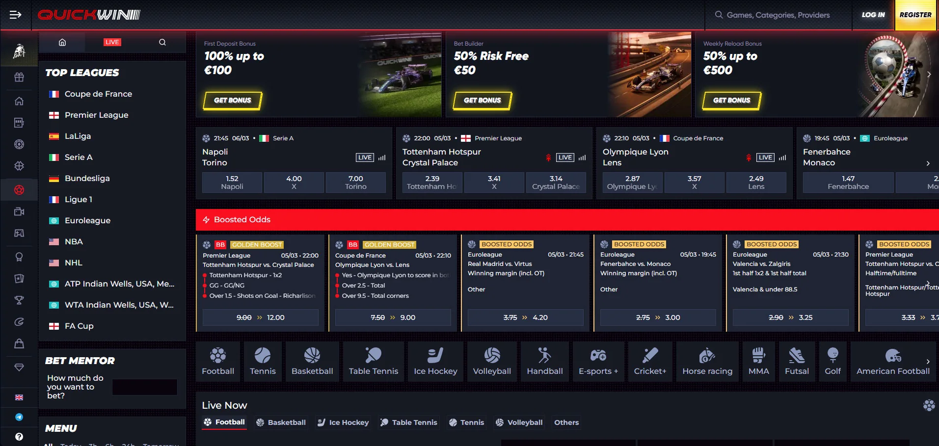 QuickWin Casino Sports Betting