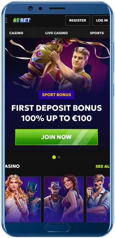 RTBet Kazino Mobilna Aplikacija Shot
