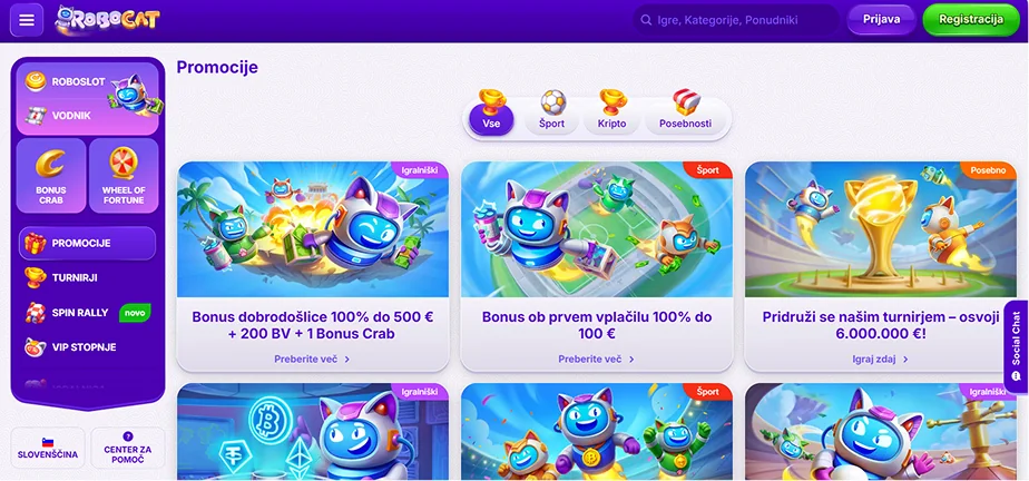 Robocat Casino Promotions