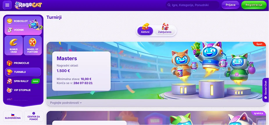 Robocat Casino Tournaments