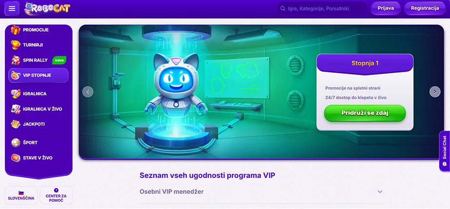 Robocat Casino Loyalty Program