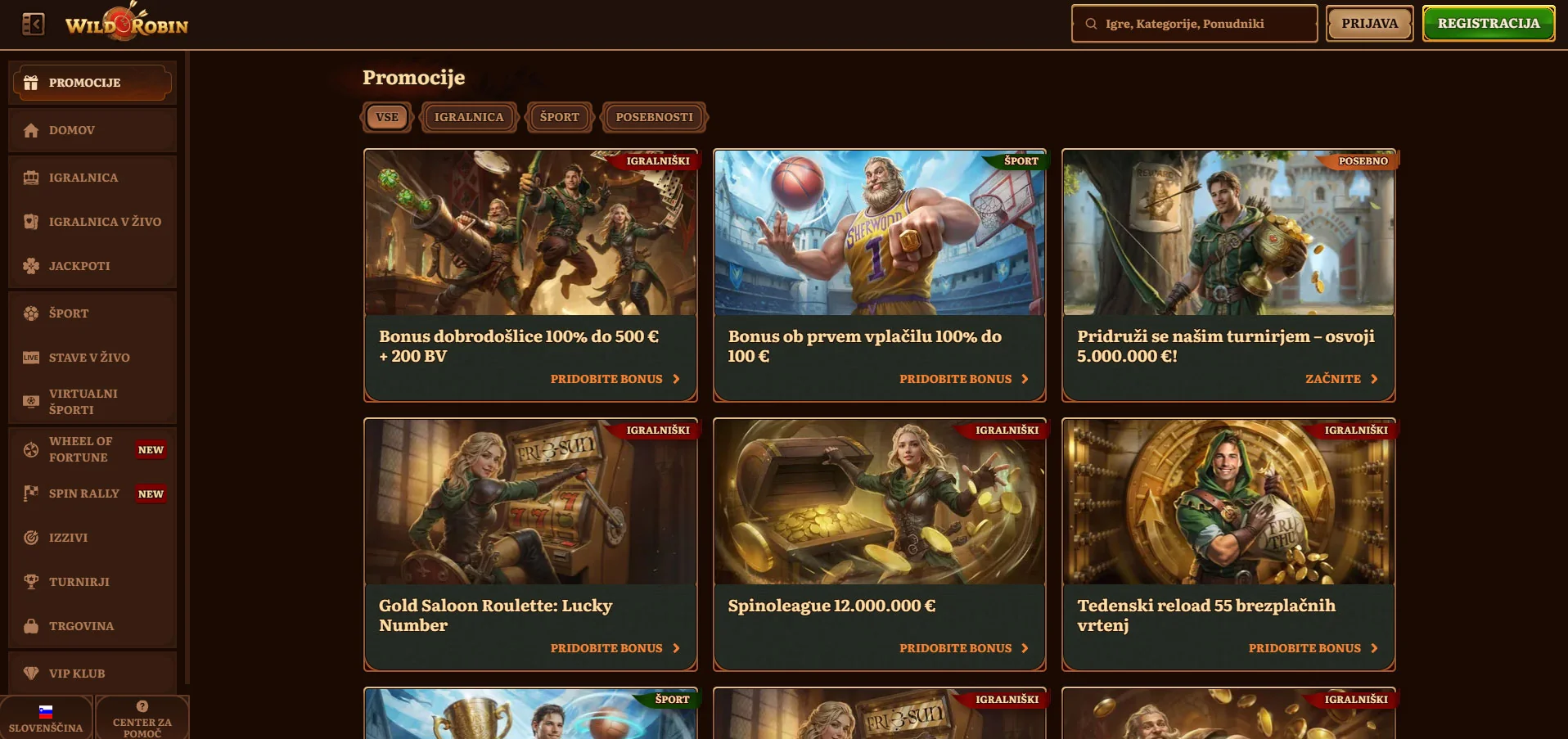 Wild Robin Bonuses