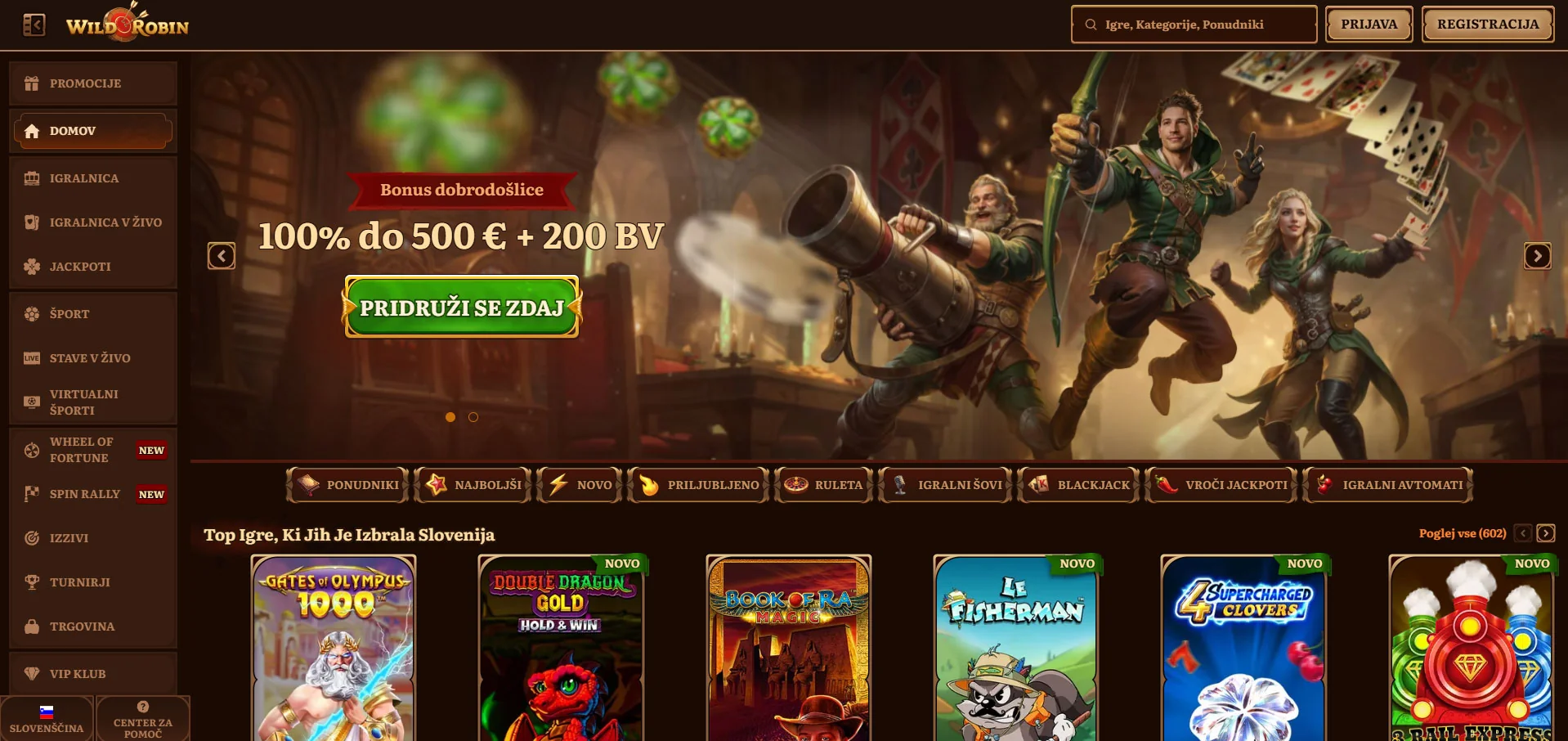 Wild Robin Home-Page