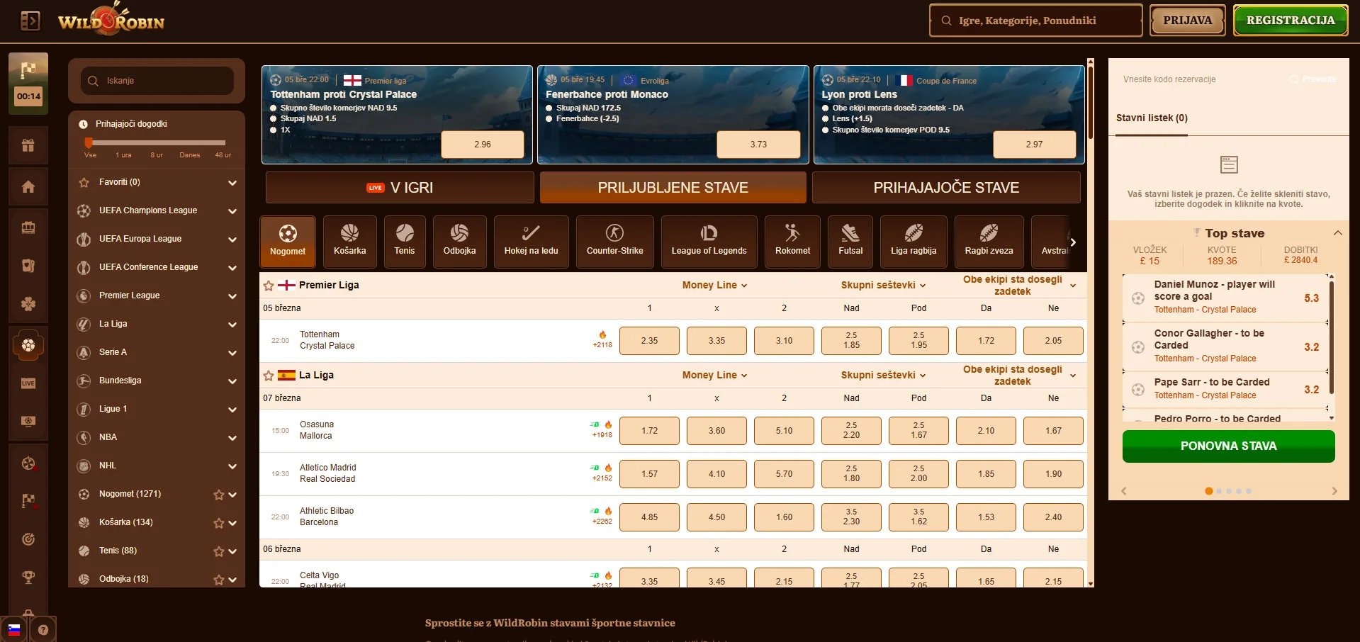 Wild Robin Sports-Bettings