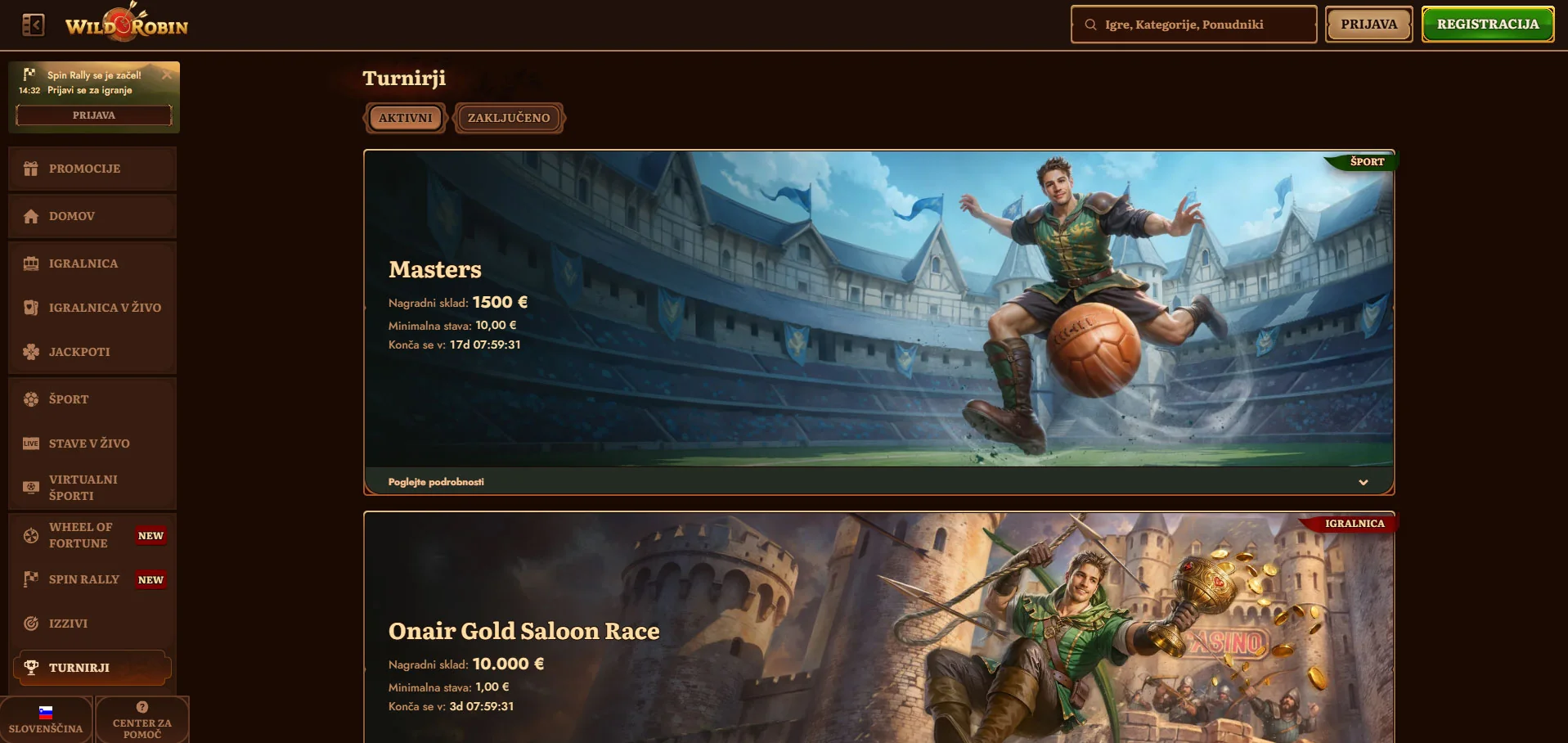Wild Robin Tournaments