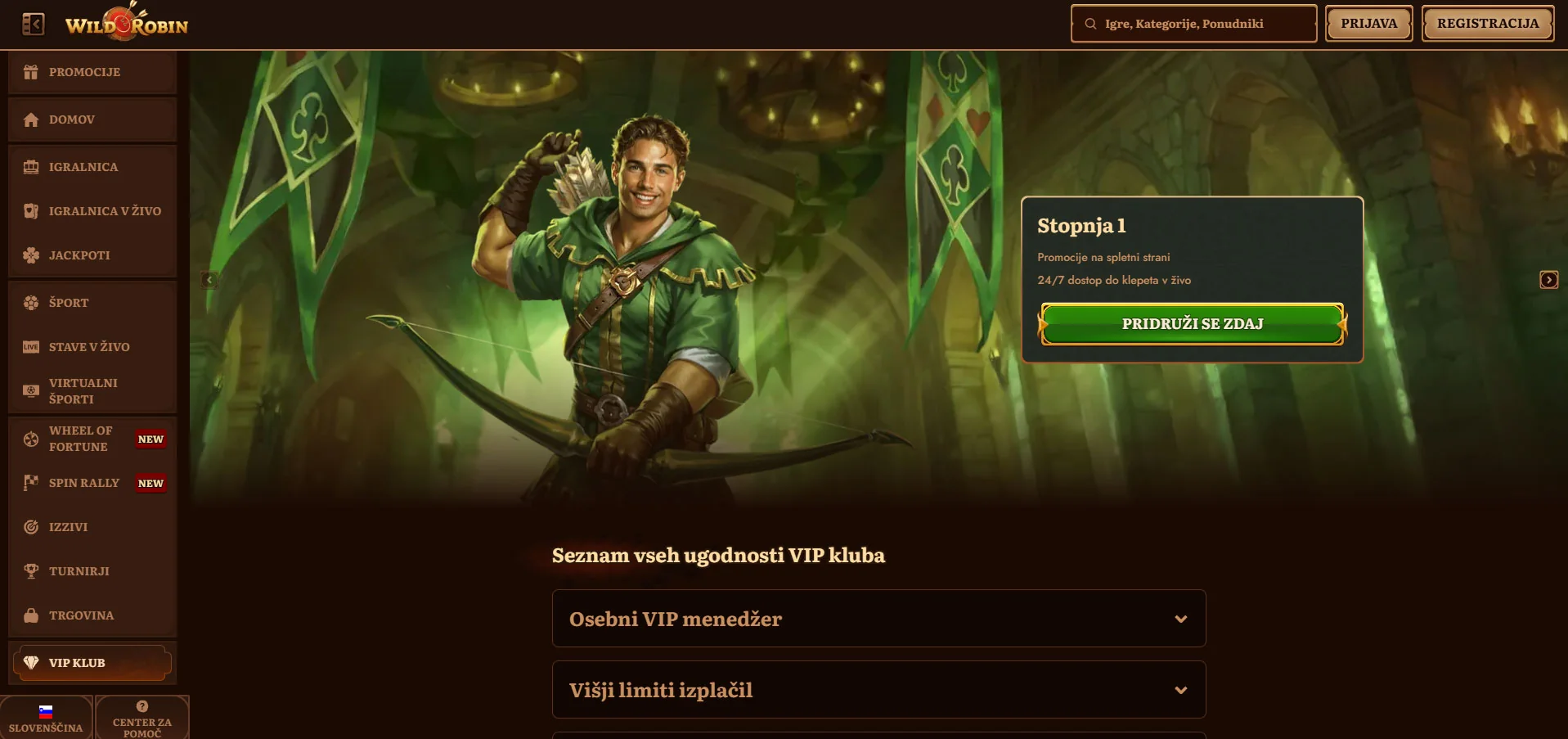 Wild Robin VIP-Program