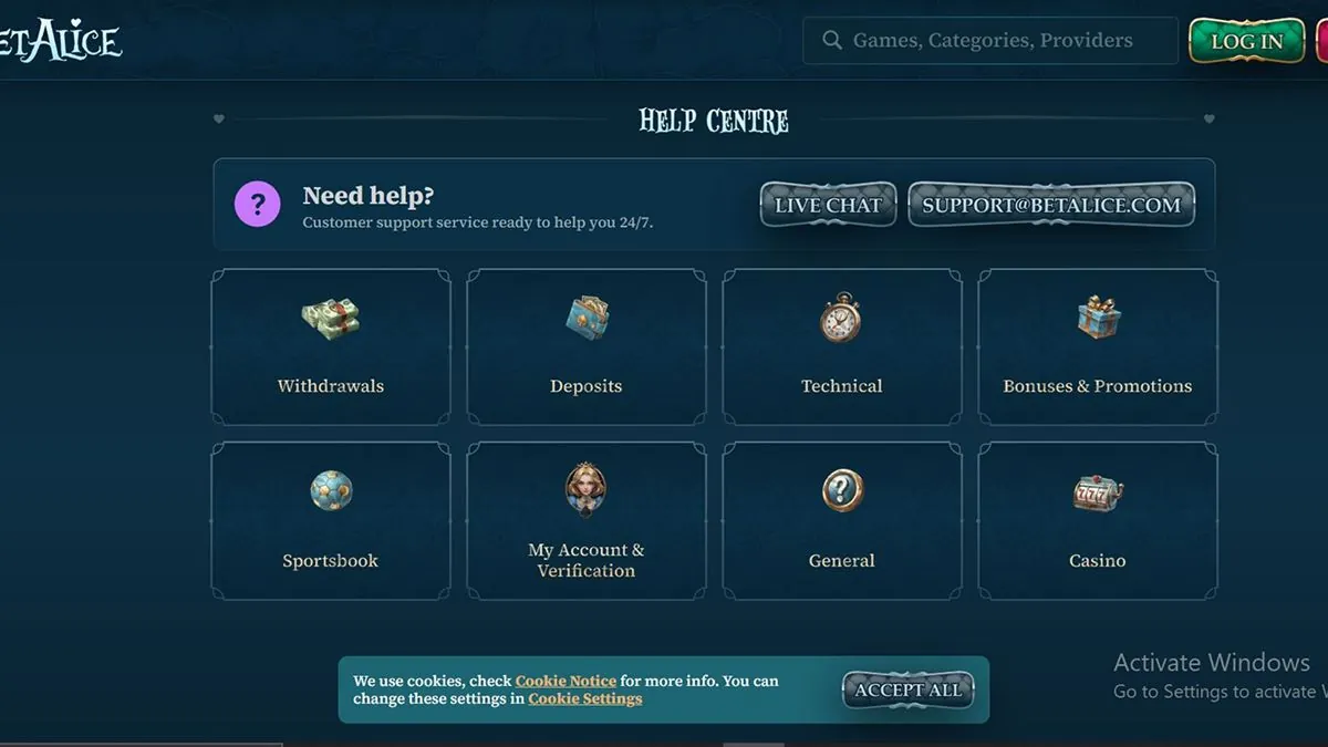 betalice casino help centre