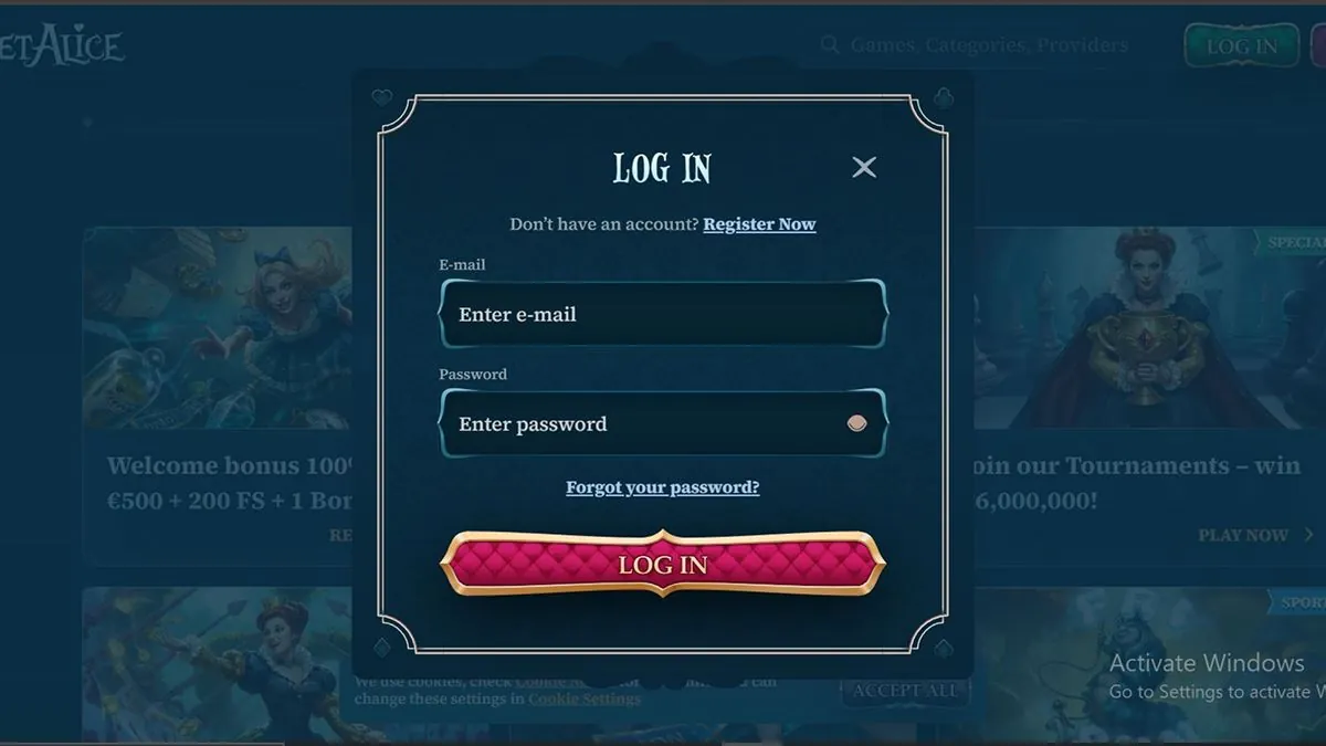 betalice casino login