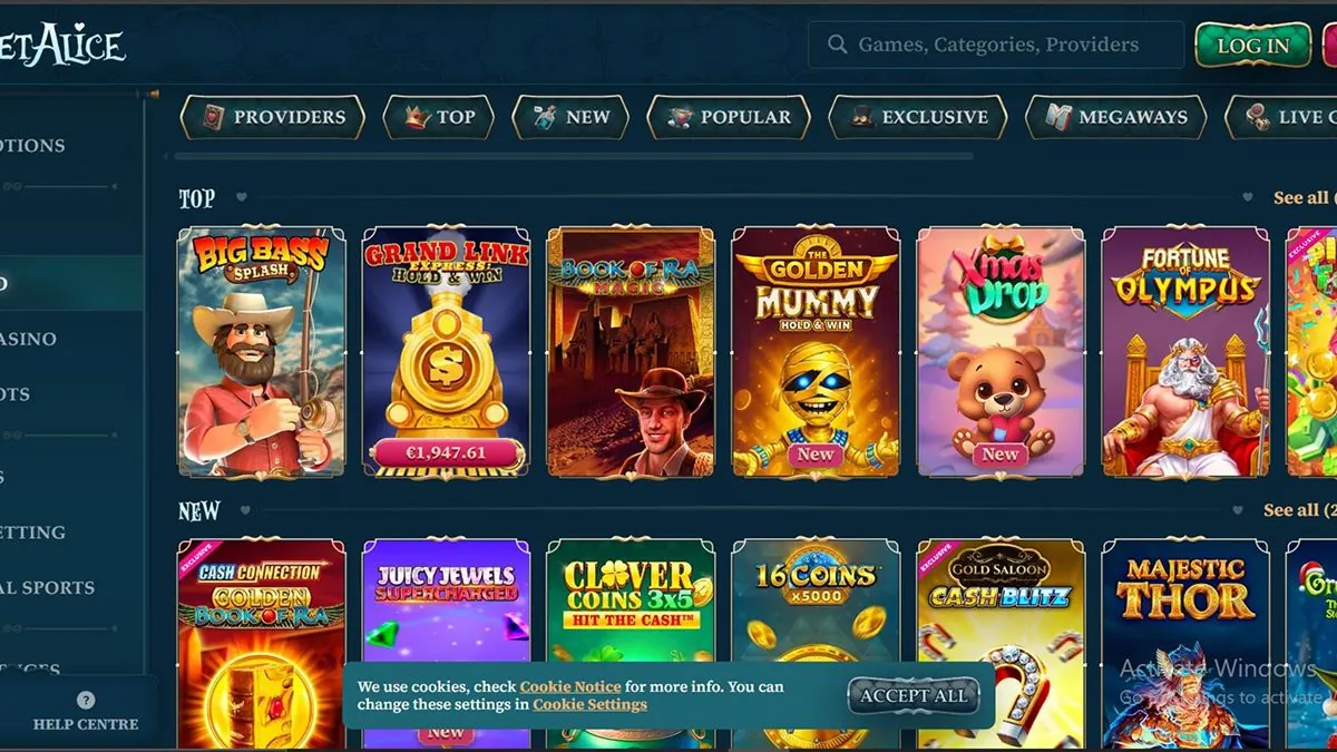 betalice casino slots