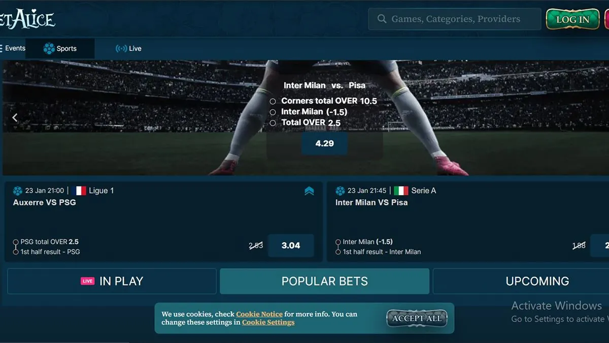 betalice casino sports betting
