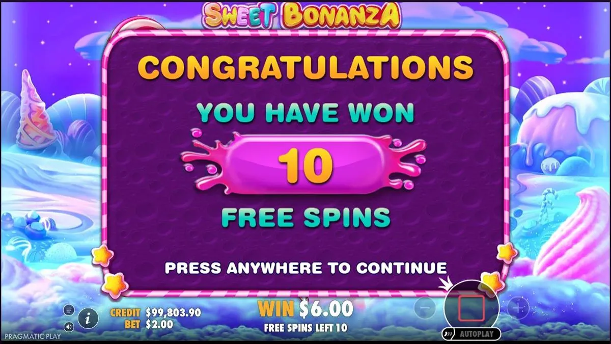 sweet bonanza bonus feature 1